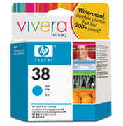 HP№38CyanPigmentInkCartridgeViveraInk27ml