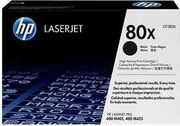 HP№80XBlackDualPackLaserJetTonerCartridgesforLaserJetProM401/M425