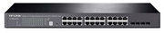 24-PortGigabitJetStreamStackableSmartSwitchTP-LINK"T1700G-28TQ",410GESFP+SlotsTruephysicalstackingsupportsupto6unitsand40Gbpsbi-directionalbandwidthforhighscalabilityandefficientredundancy10GSFP+portsforstackingand/orupli