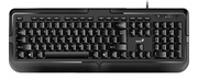 KeyboardGeniusKB-118,Classic,Laser-PrintedKeycaps,Concavekeycap,SpillResistant,1.4m,USB,EN/RU,Black