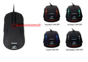 ZALMAN"ZM-M401R",GamingMouse,1000/1500/2000/2500dpiadjustable(4differentcolorindicatingeachDPI),DPImemoryfunction,AvagoA5050gamingsensor,Omronbuttonapplied,Rubbercoating,Braidedcable,GoldplatedUSBconnector,Black