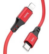 HOCOX86siliconechargingcableType-CtoLightingRed