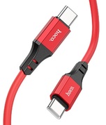 HOCOX86Type-CtoType-CSpear60WsiliconechargingcableRed