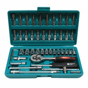 KRAFTTOOLKT46SETНАБОРНАСАДОКИШЕСТИГРАННЫХКЛЮЧЕЙ46ШТKRAFTTOOL