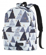 2EBackpack,TeensPackTriangles,White