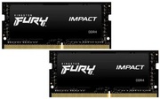 32GBDDR4-3200MHzSODIMMKingstonFURYImpact(Kitof2x8GB)(KF432S20IBK2/32),CL20,1.2V,XMP,Blk
