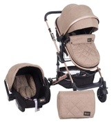 StrollerKikkaBoo3in1AmaiaBeige