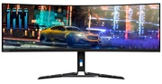 44.5"LENOVOR45w-30,Black,Curved-VA,5120x1440,170Hz,FreeSync,0.5msMPRT,450cd,CR3000:1,HDMI+DP,Spkrs