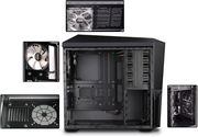 ZALMAN"Z11PLUSHF1"ATXCase,withSide-Window,withoutPSU,Tool-less,5fanspre-installed(3x120mmRedLEDfan,2x80mmfan),3-in-1BracketProvided,BottommountedPSU,2xUSB3.0,2xUSB2.0/Audio,Black