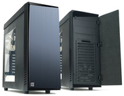 ZALMAN"R1"ATXCase,withSide-Window,withoutPSU,Metalbrushfrontdoor(withsoundproofpad),Tool-less,3fanspre-installed(1x120mmBlueLEDfan,2x120mmfan),VGA/FANmultiguide,Fan-speedadjustingswitch,1xUSB3.0,2xUSB2.0/Audio,Black