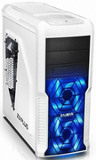 ZALMAN"Z3PLUSWHITE"ATXCase,withSide-Window,withoutPSU,Massivemetalmesh,Tool-less,4fanspre-installed(1x120mmBlueLEDfan,3x120mmfan),1x2.5",VGA/FANmultiguide,Fan-speedadjustingswich,1xUSB3.0,2xUSB2.0/Audio,White/Black