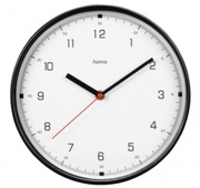 Hama186446LineaWallClock,Diameter25cm,Quiet,black