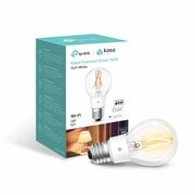 TP-LINKKL50,KasaFilamentSmartBulb,SoftWhite,SmartandStylish,Dimmable,ColorTemperature2700K,Ratedpower7W,800lumens,15000hours,Beamangle290°,SetSchedules,RemotecontrolviaWifi,Adjustbrightness