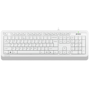 KeyboardA4TechFK10,MultimediaHotKeys,LaserInscribedKeys,SplashProof,White/Grey,USB