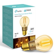 TP-LINKKL60,KasaFilamentSmartBulb,WarmAmber,SmartandStylish,Dimmable,ColorTemperature2000K,Ratedpower5W,450lumens,15000hours,Beamangle290°,SetSchedules,RemotecontrolviaWifi,Adjustbrightness