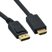 CableDisplayPort3mBracktonDPH-SKB-0300.B,3m,DPtoHDMI,digitalinterfacecable,bulkpacking