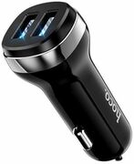HocoCarCharger2xUSBwithType-CCableZ40,Black
