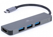 DockingStationGembirdA-CM-COMBO2-01,3xUSB3.2,HDMI,Metalhousing