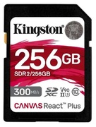 256GBSDXCCard(Class10)UHS-II,U3,KingstonCanvasReactPlusSDR2/256GB(R/W:300/260MB/s)