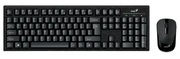 WirelessKeyboard&MouseGeniusSmartKM-8101,12Fnkeys,Dust-proof,Quiettyping,1000dpi,3buttons,1xAA/1xAA,2.4Ghz,EN/RU,Black