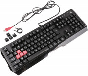 GamingKeyboardBloodyQ135,MultimediaHot-Keys,NeonGlare,GameMode,Water-Resistant,Black,USB