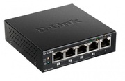 .5-portGigabitSwitchD-LinkDGS-1005P/A1A,with4-PortPoE,steelcase,60WBudget