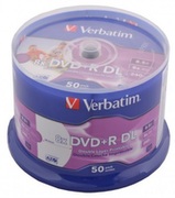 PrintableDoubleLayer50*CakeDVD+RVerbatim8.5GB,8x