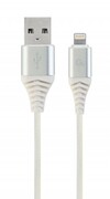 "BlisterLightning8-pin/USB2.0,1.0mCablexpertCottonBraidedSilver/Wnite,CC-USB2B-AMLM-1M-BW2-https://gembird.nl/item.aspx?id=10603"