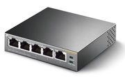 TP-LINKTL-SG1005P,5-PortGigabitDesktopPoESwitch,5GigabitRJ45portsincluding4PoEports,56WPoEPowersupply,steelcase