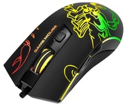 MARVO"M209",GamingMouse,1000/1600/3200/6400dpiadjustable,Opticalsensor,6buttons,7colorslighting,USB,Black