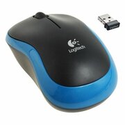 МышьLogitechM185,Optical,1000dpi,3buttons,Ambidextrous,1xAA,Blue