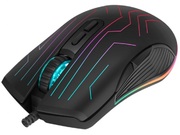 MARVO"M313",GamingMouse,800/1600/2400/3200/4800/6400dpiadjustable,Opticalsensor,7(programmable)buttons,RGB,Braidedcable,USB,Black