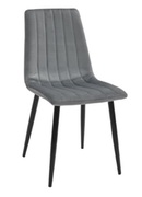 ScaunDC-90P~N23Catifea-Grey+BlackLegs