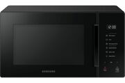 "MicrowaveOvenSamsungMG23T5018AK/BW,23l,800W(1100Wgrill),electroniccontrol,5powerlevels,28.8cmrotatingplate,defrostfunction,interiorlighting,blackglass"