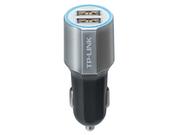 USBCarCharger-TP-LINKCP220,Silver,2xUSBcharger5V/2.4A,DC12/24V,ExclusiveAutoDetect&SmartChargingTechnology,1.65XFastCharging