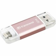 ФлешкаTranscendJetDriveGo300,32GB,Lightning/USB3.1,RoseGoldPlating,Classic