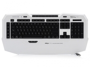 ROCCATIskuFX(White)/MulticolorGamingKeyboard,Extra-largewristrest,8+3programmablekeys,Multicolorkeyillumination(6-levelbrightness),MACROLIVE!Recording,EASY-SHIFT[+]™,USB