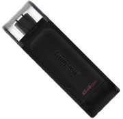 64GBUSB-С3.2KingstonDataTraveler70USB-C32GB,USB3.2,USB-C,(Read80MByte/s,Write20MByte/s)