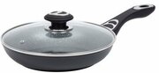 "FrypanwithlidRESTOSabik9315428cm,D20cm.Intense,thermospot.black"