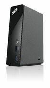 LenovoThinkPadEssentialUSB3.0Dock(2xUSB3.0,2xUSB2.0,LAN,DVI(DVI-VGAadapterinset),Power,Audio,Black)