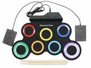 HELMETRollDrumwithBuilt-inSpeakers,7padsElectronic,RainbowColor