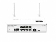 CloudRouterSwitch109-8G-1S-2HnD-INwithAtherosAR9344CPU,128MBRAM,8xGigabitLAN,1xSFP,2.4Ghz802.11b/g/nwireless,RouterOSL5,LCDpanel,desktopcase,PSU