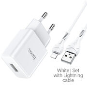 HocoWallChargerwithLightningСableN9Especial(EU),White