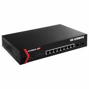 EDIMAXGS-5208PLG,8-PortGigabitPoE+with2SFPSlotsWebSmartSwitch,IEEE802.3af/atPoEcompliant,Upto30Wperport(Total160W)forpoweringPoE-enableddevices,19-inch1Urack-mountbracketsincluded