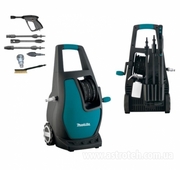 MakitaHW112Мойкавыс\давл,1600Вт,120атм,370л\ч,16.2кг,кор,шланг-5.5м,испчистср-ва,барабанд\намоткишланMakita