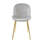 ScaunRoxy~Grey+GoldenLegHLR-14