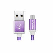 Sync&ChargemicroUSBcableADATA,Purple,100cm,Aluminum,NylonBraidedjacket,HighQuality,Reversibledesign