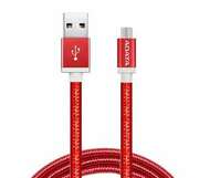 Sync&ChargemicroUSBcableADATA,Red,100cm,Aluminum,NylonBraidedjacket,HighQuality,Reversibledesign