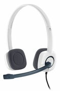 LogitechStereoHeadsetH150CoconutWhite,Noise-cancelingMicrophone,In-lineaudiocontrols,Versatiledesign