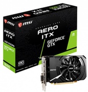 MSIGeForceGTX1650D6AEROITXOC/4GBGDDR6128Bit1620/12000Mhz,1xDVI-D,1xHDMI,1xDisplayPort,SingleFan-ITXThermalDesign,CustomPCB,NVIDIAAnsel,OCScanner,Retail